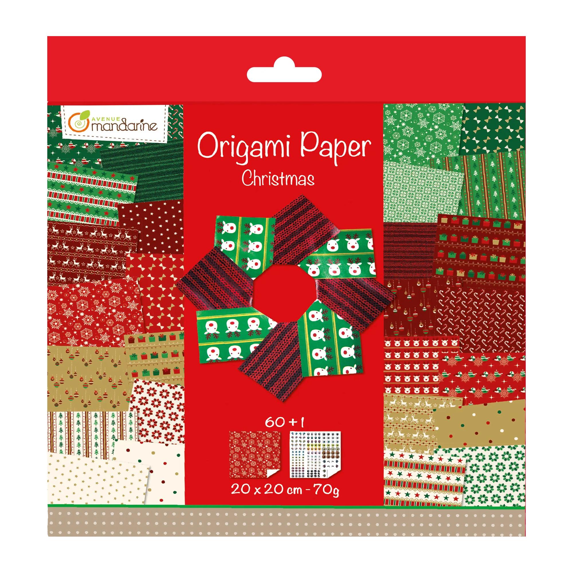 My Mandarine Origamie Papier Christmas 60 vel 20x20 cm