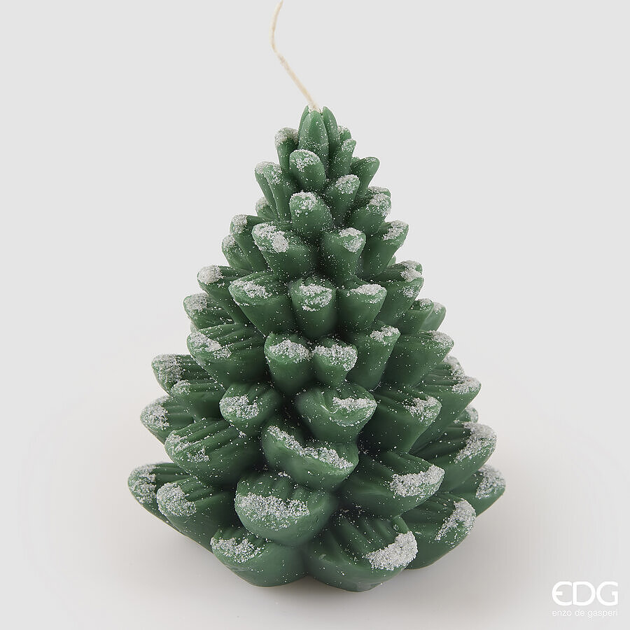EDG Kaars Dennenboom Groen 610g - 13.5x16 cm - 32 Branduren