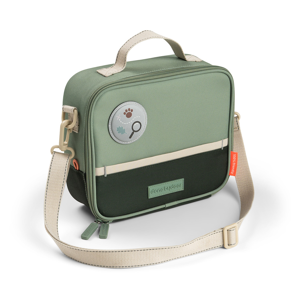 Done By Deer Lunchtas Isothermisch Tiny Trails Green 24.5x10x21 cm