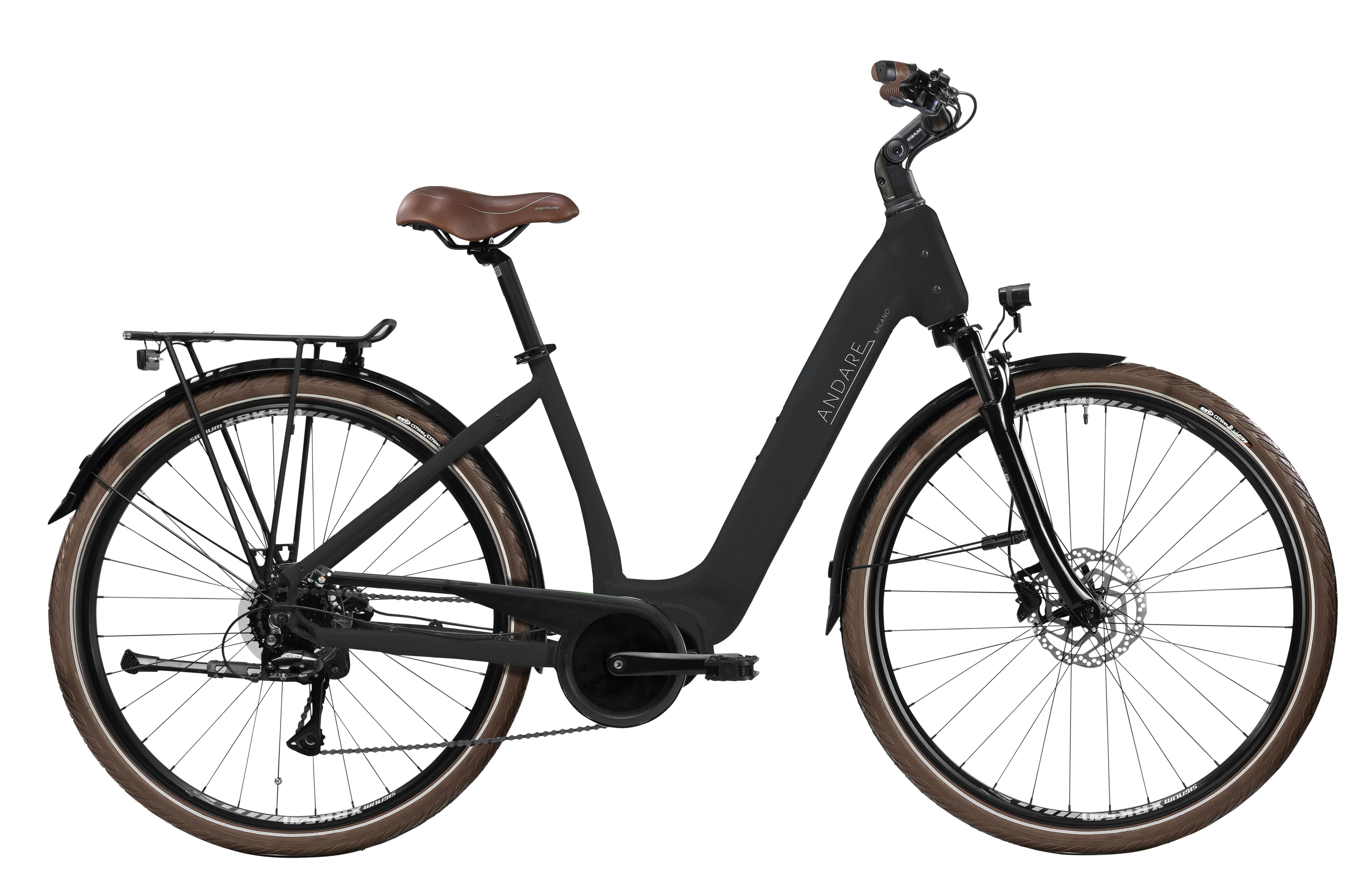 E-bike Andare Milano Damesfiets 28" Zwart