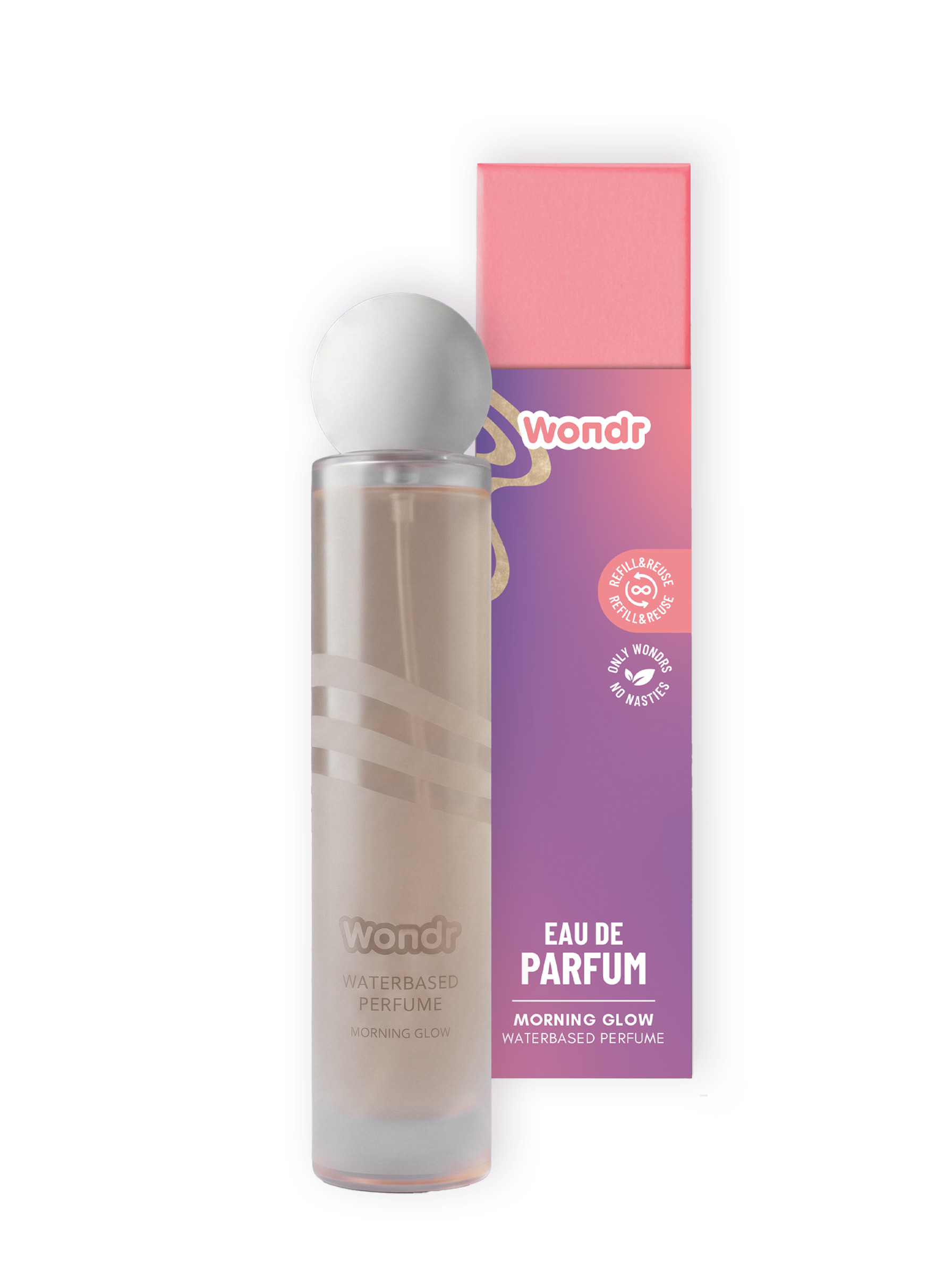 WONDR Eau De Parfum Morning Glow 60ml - Bergamot/Iris/Patchoeli - Water-based
