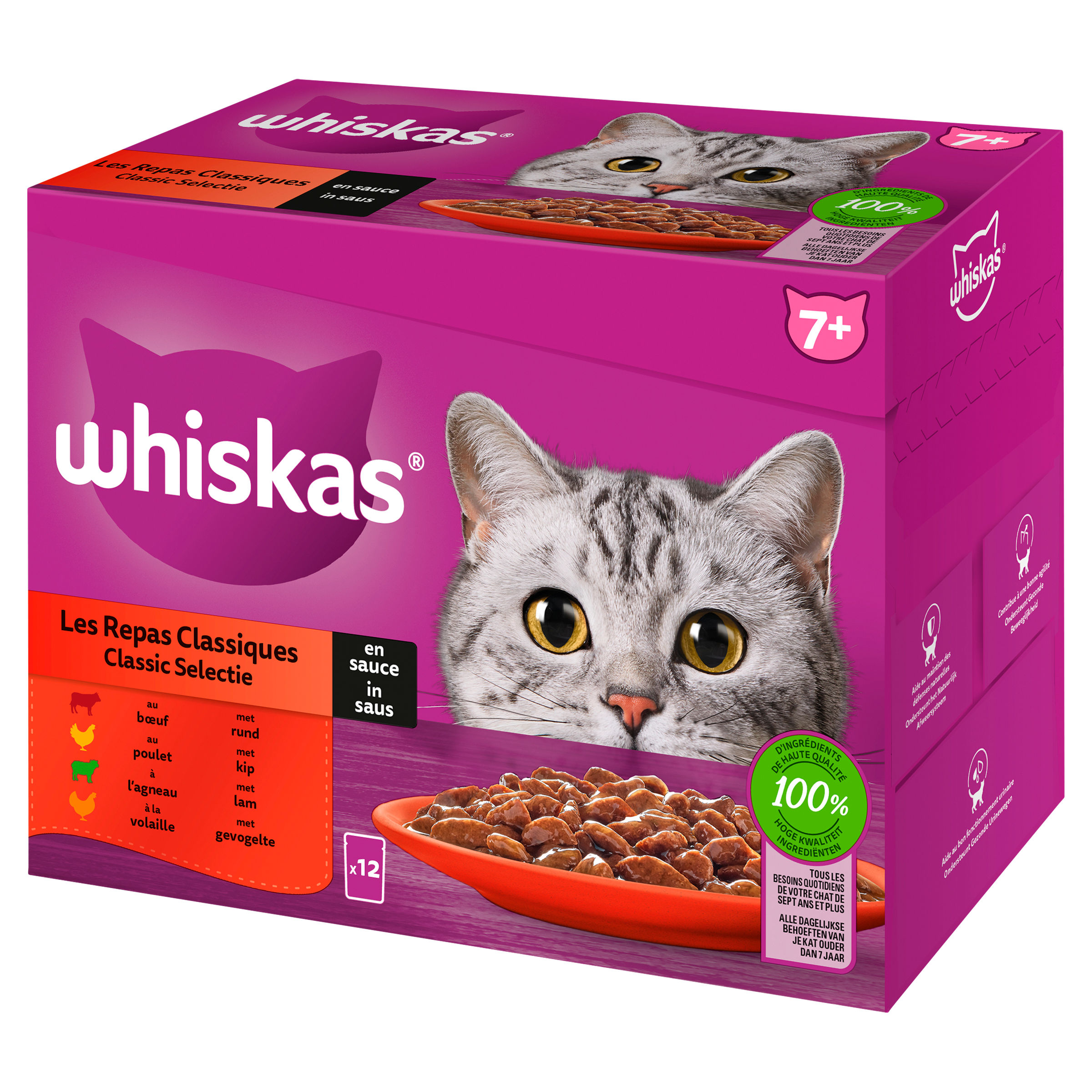 Whiskas Classic 7+ Pouch 12x 85 g