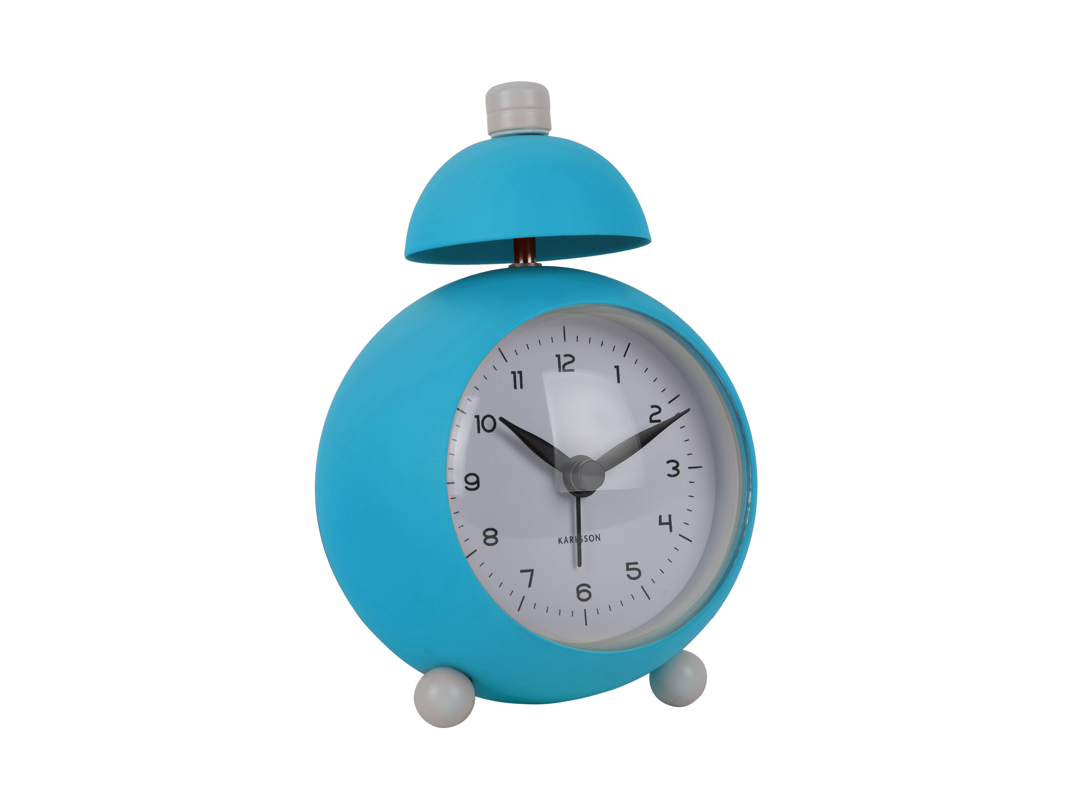 Karlsson Alarmklok Chaplin Bright Blue 7x9x12.7 cm - Analoog
