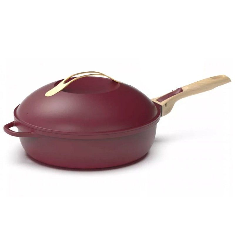 Cookut La Fabuleuse Multi Pan Alu 28cm met Afneembare Greep - 4.5l - Ruby Red