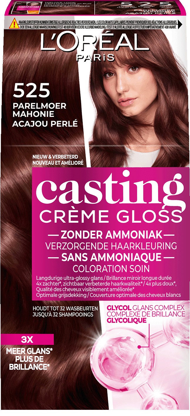 L'Oréal Casting Haarkleuring Creme Natural Gloss 525 Parelmoer-Mahonie