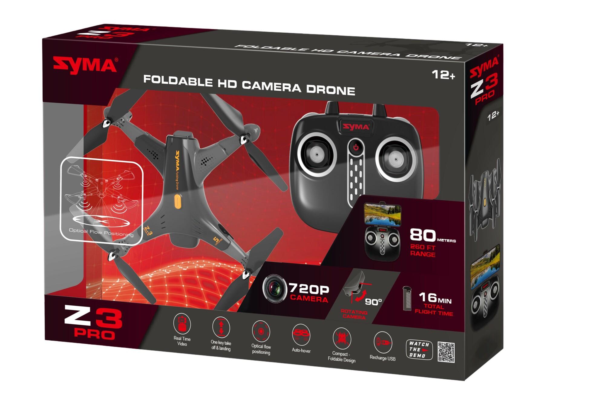 Zyma Drone met 720 p. Camera met streaming, RC  3.7 V. USB laden