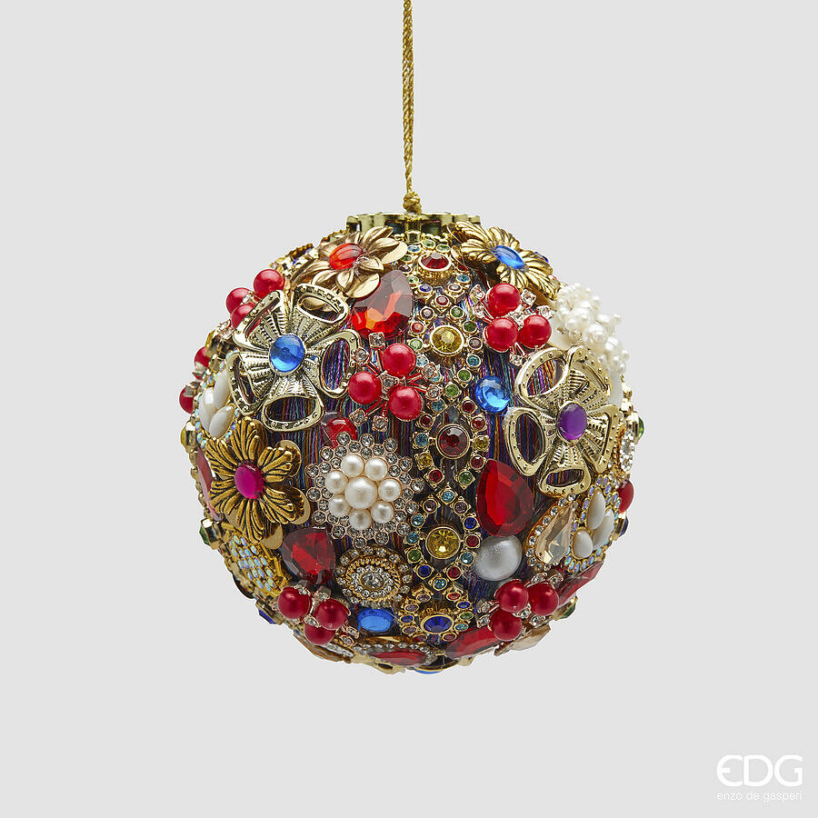 EDG Kerstbal PLC Multicolor 10cm