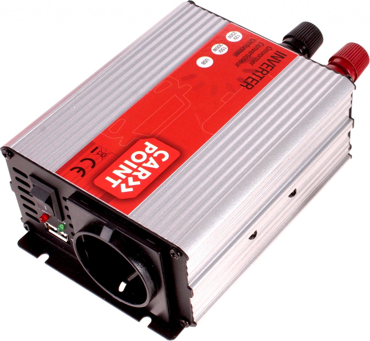 Omvormer van 12V naar 230V, 150 Watt sigarettenaansteker