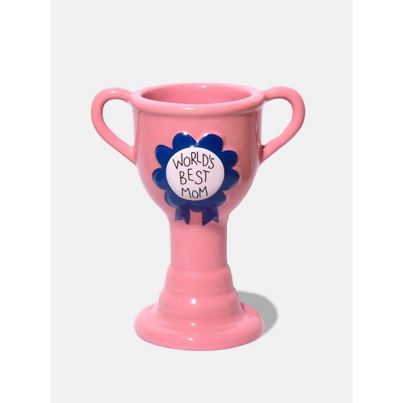 DOIY Vaas Trophy World's Best Mom - 8x7.3x12 cm - Keramiek