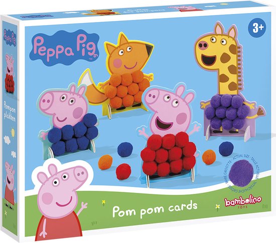Peppa Pig Pom Pom Plakken op vellen