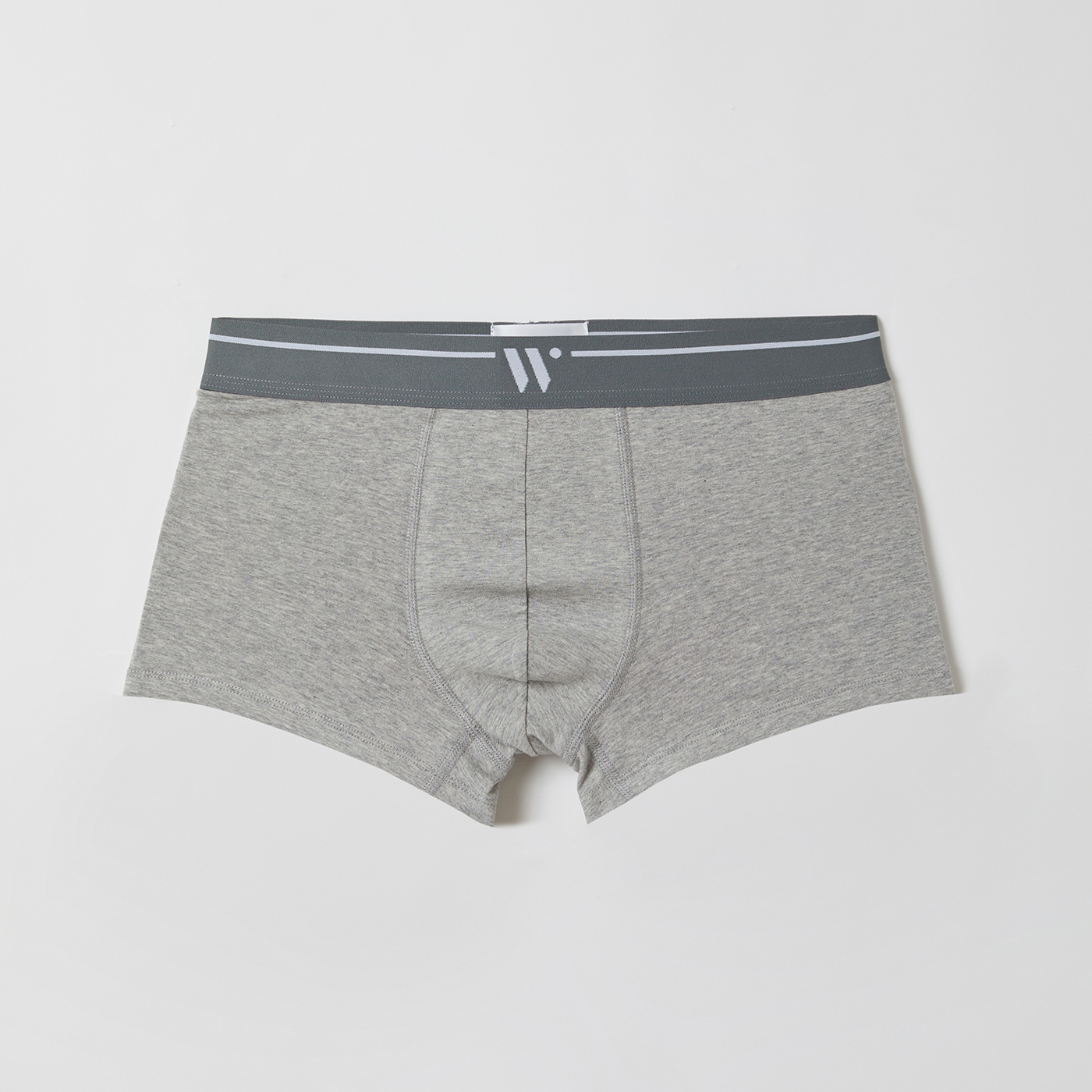 Woody Boxershort Heren 2 Stuks Grijs Mel xx-large