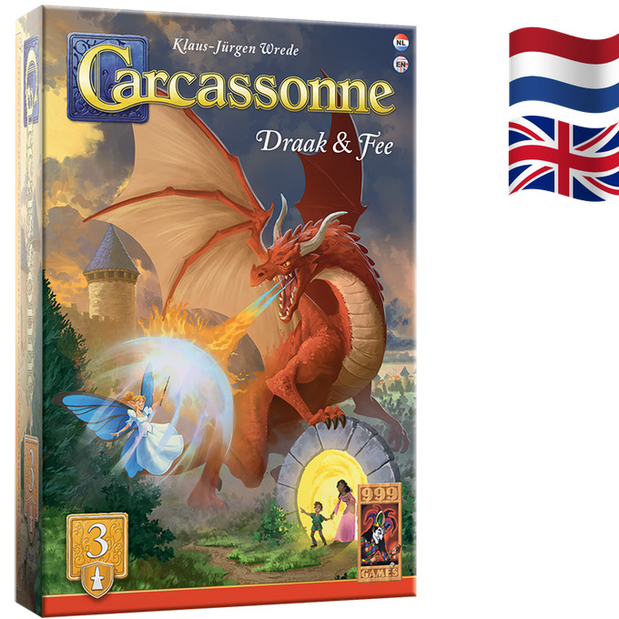 Carcassonne: Draak & Fee - Uitbreiding 3 - Bordspel