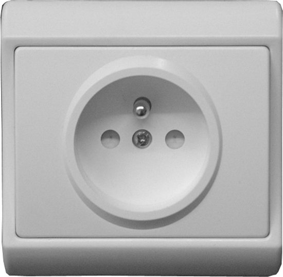 Elix Inbouwstopcontact met Aarding Ivoor EF300F