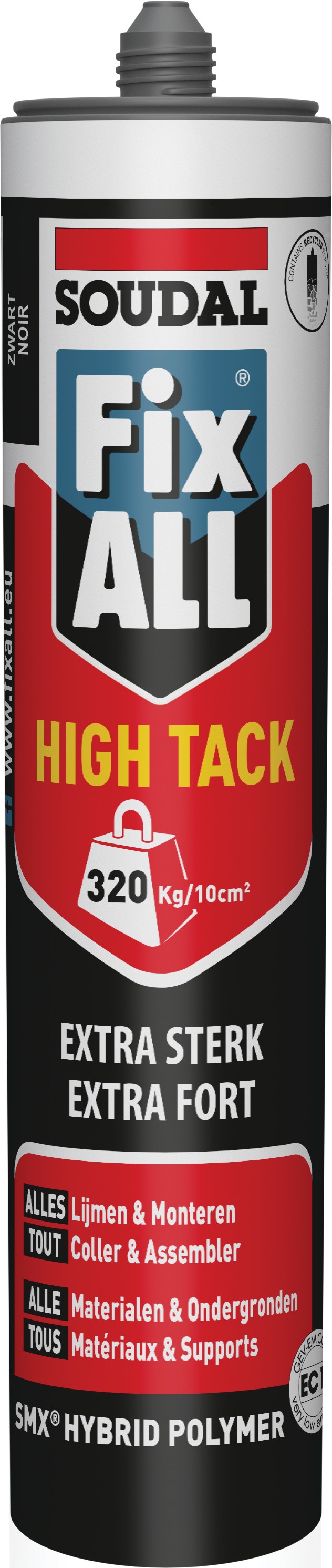 Soudal Fix All High Tack 290 ml Zwart