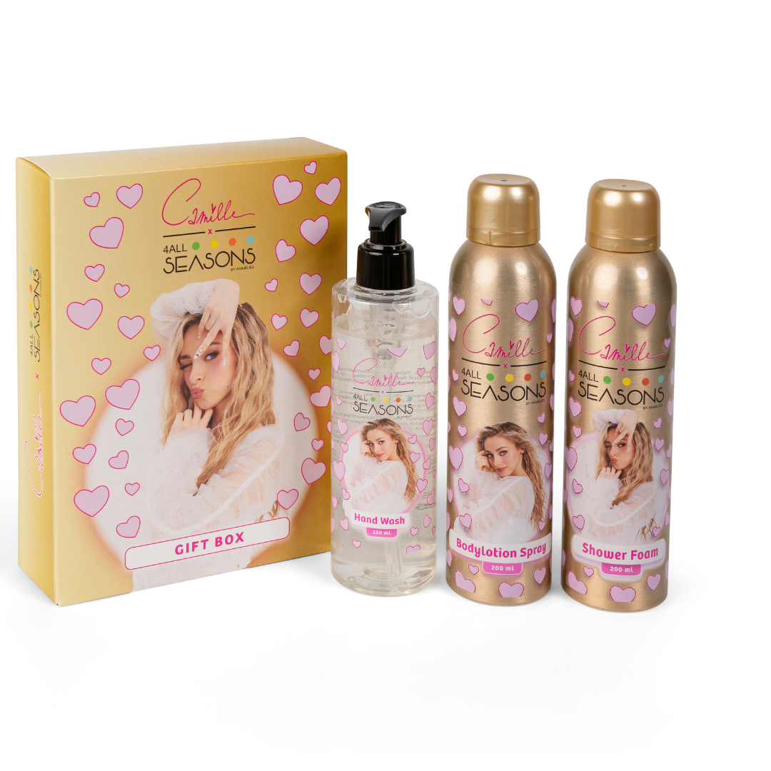 Camille Giftbox Doucheschuim en Bodylotion 200 ml Handzeep 250 ml