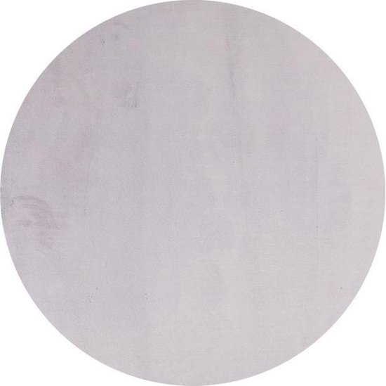 Karpi Tapijt Plush Rond 120cm 21 Grijs Clair