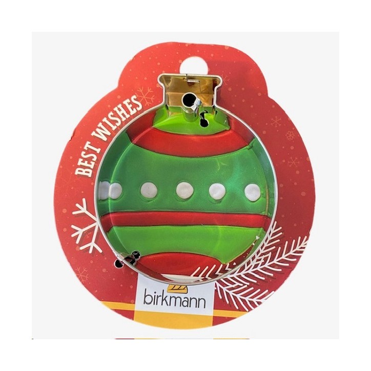 Birkmann Uitsteekvorm Kerst 6.3cm - RVS - Kerstbal