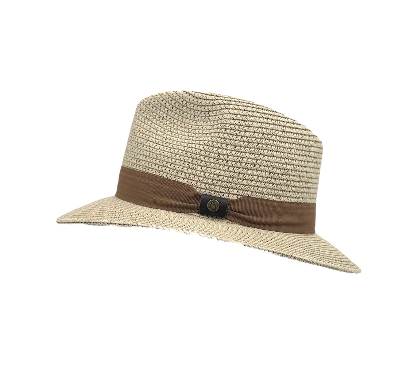 Folks Hoed Heren Traveller Papierstro Crushable Beige - maat 61