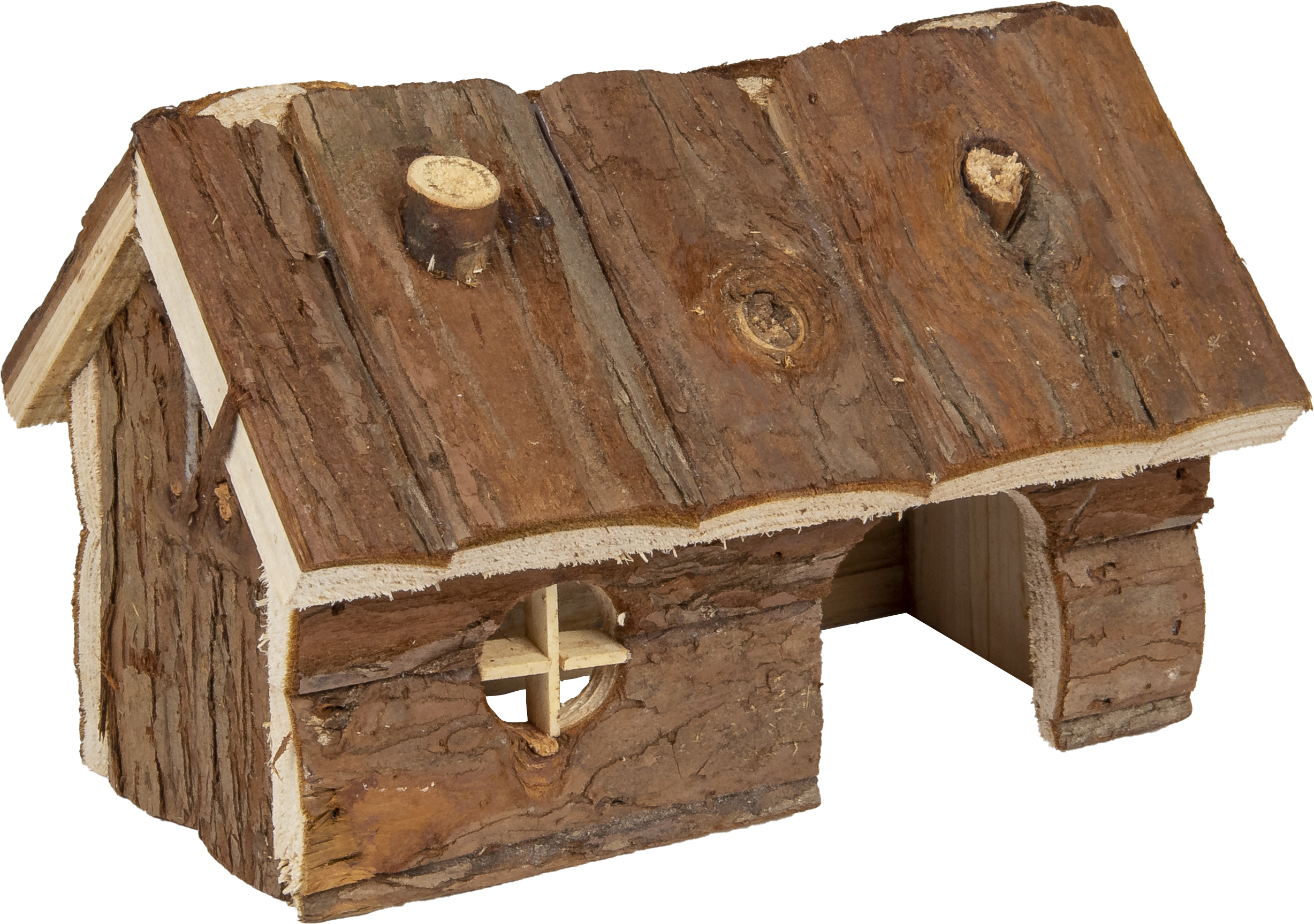Flamingo Huisje Grity Hout 19.5x13x13 cm