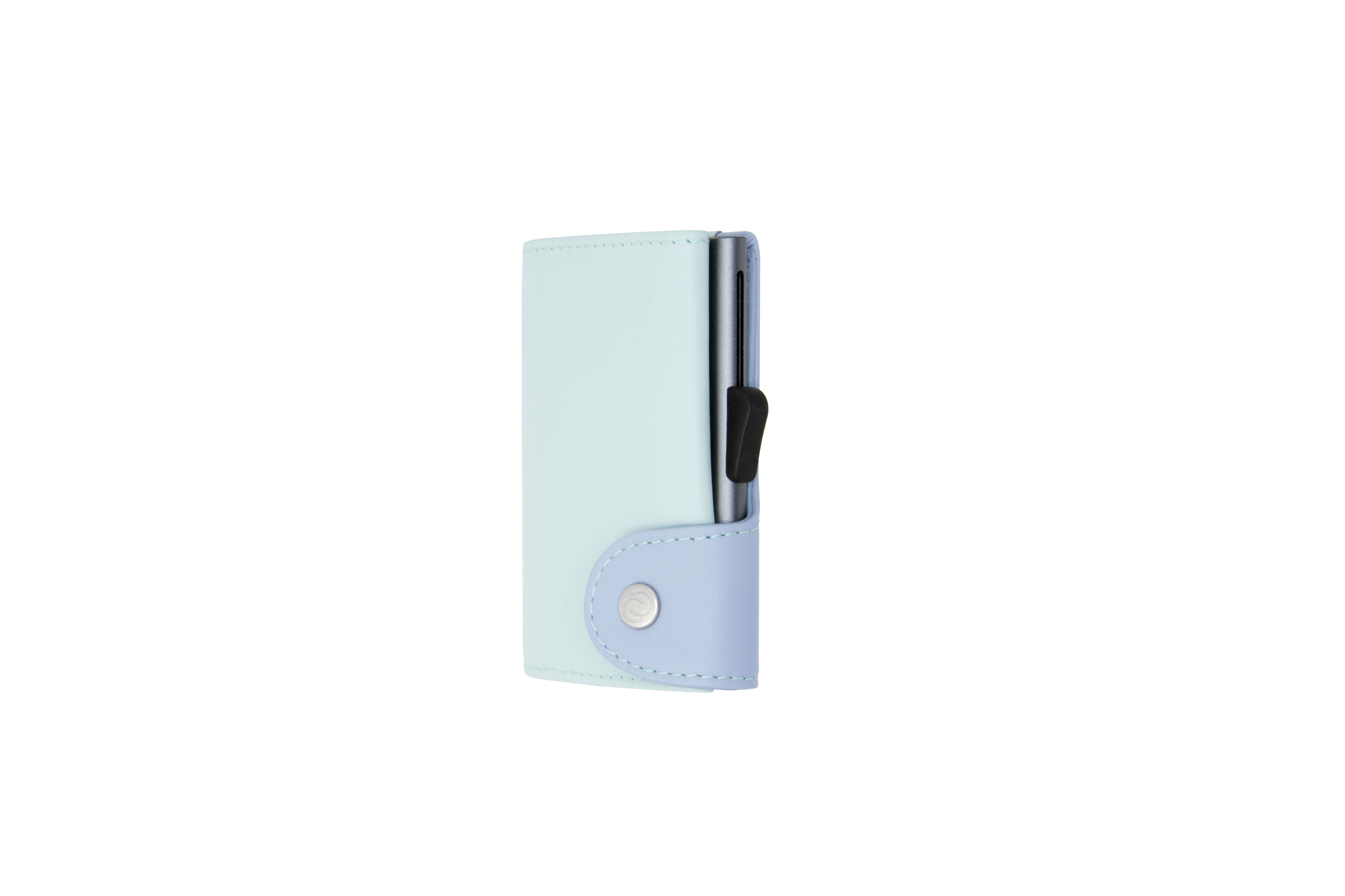 C-Secure Kaarthouder/Portefeuille Bright Women Leder met Geldvak 4-7 Kaarten Aqua-Ice