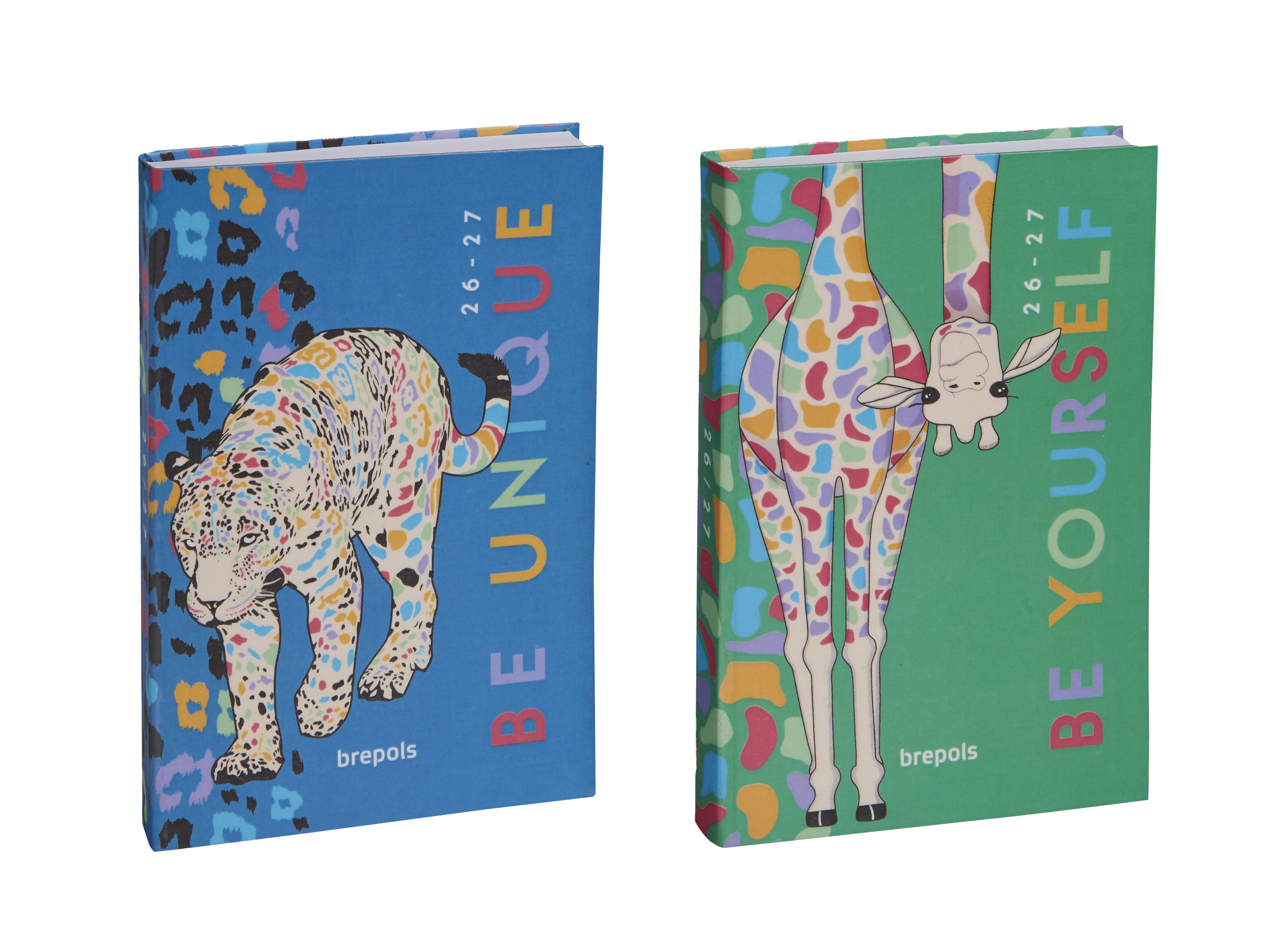 Brepols Schoolagenda 2026-27 Pozootivity 1dag/pag assorti 11.5x16.9 cm - per stuk