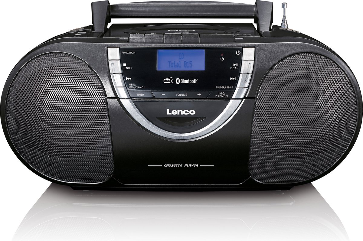 Lenco SCD-6900BK Boombox Zwart CD, DAB+, USB,...