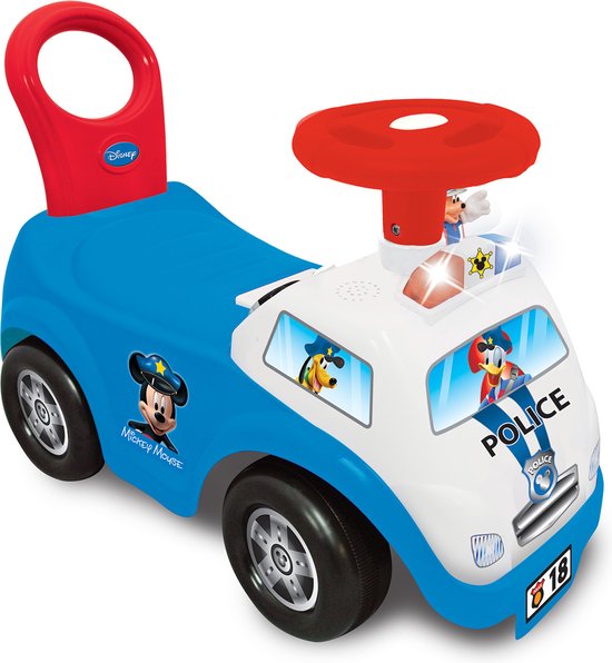 Kiddieland Disney Mickey Mouse Politie Loopwagen, met licht en geluid