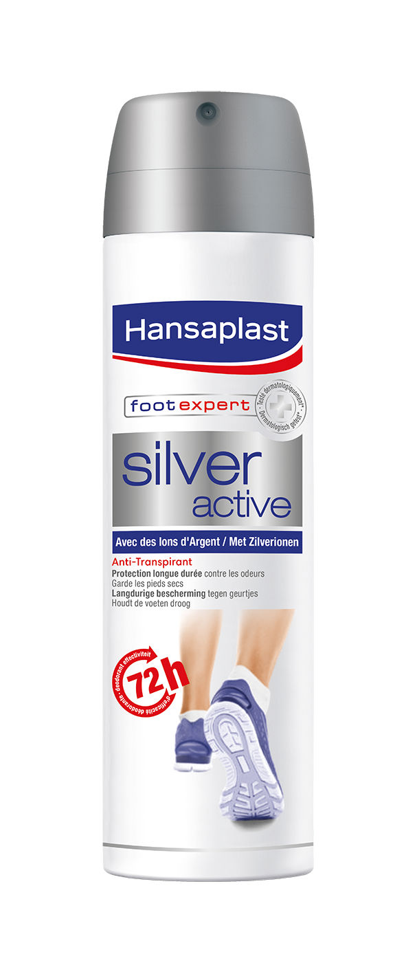Hansaplast Voetspray Anti-Transpiratie Silver Activ - 150 ml