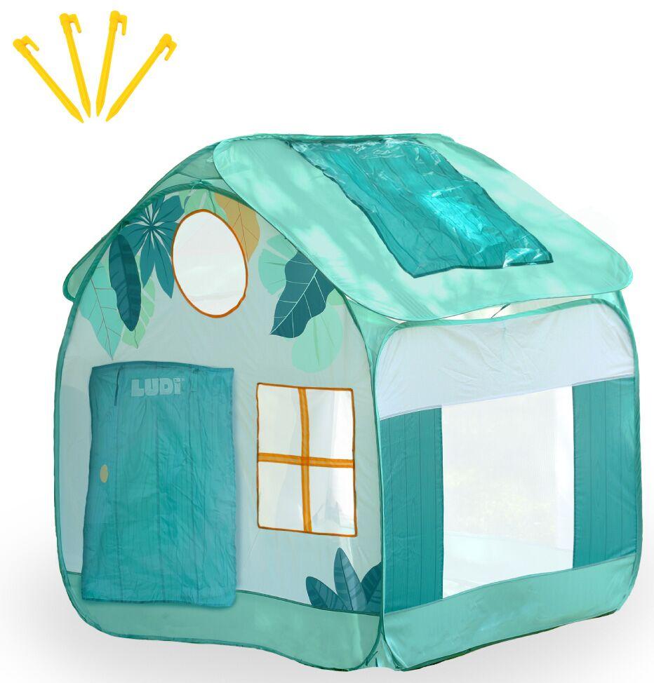 Ludi Maison XXL, Groot Pop Up Speelhuis, 120X120 CM 130 cm Hoog