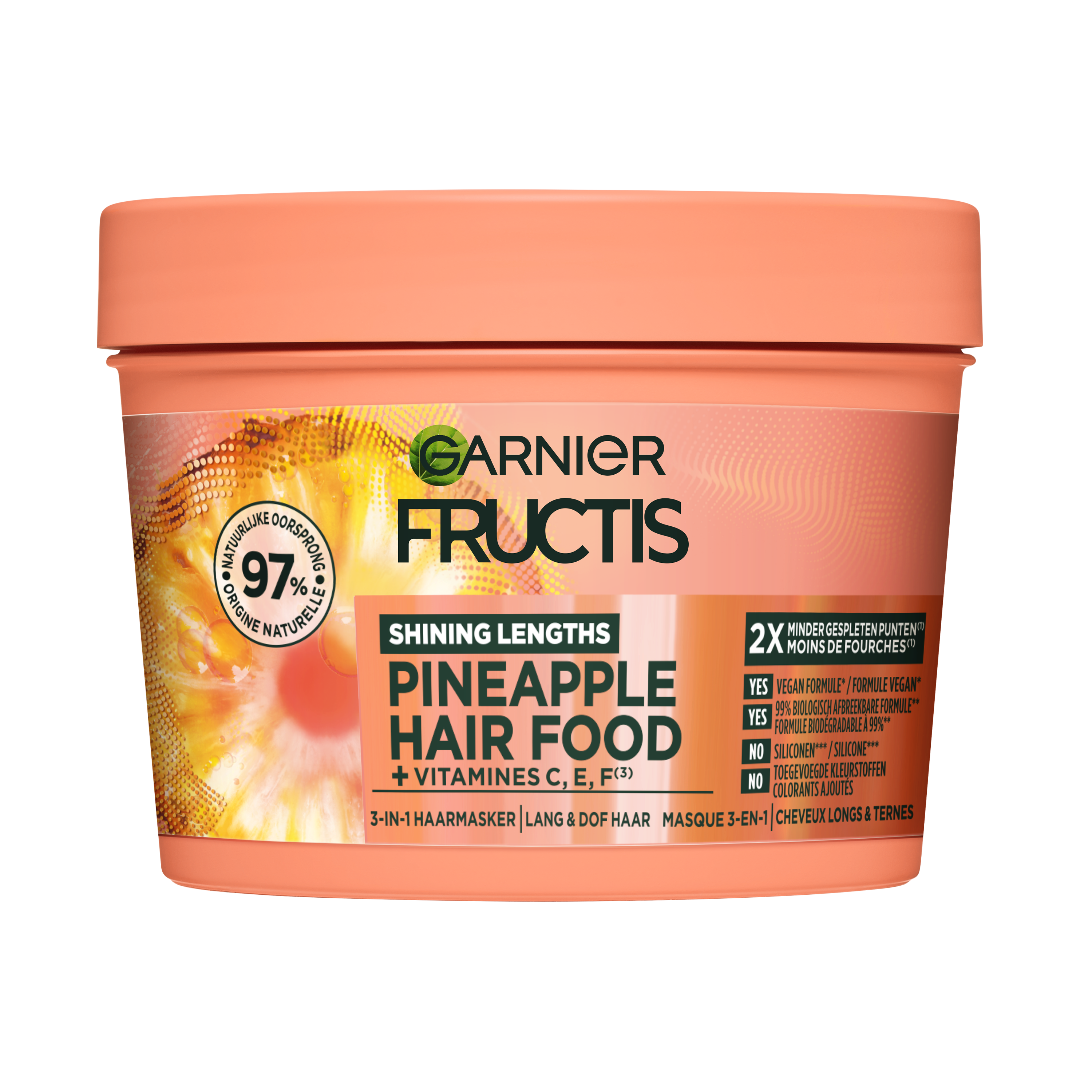 Garnier Fructis Haarmasker Hair Food Pineapple 400 ml