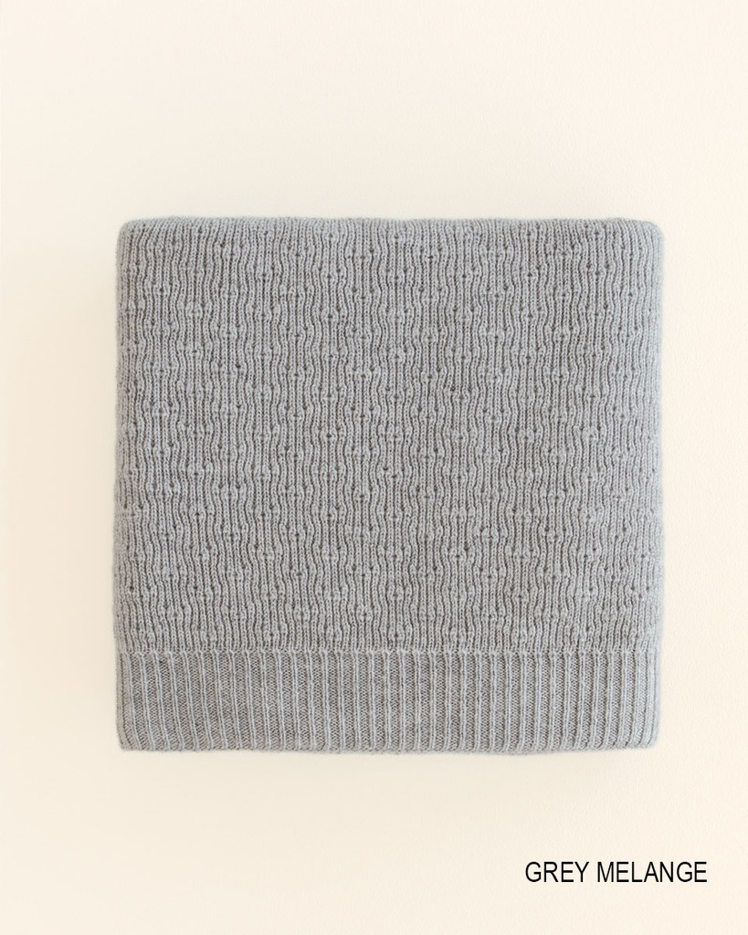 Hvid Dekentje Dora Grey Melange