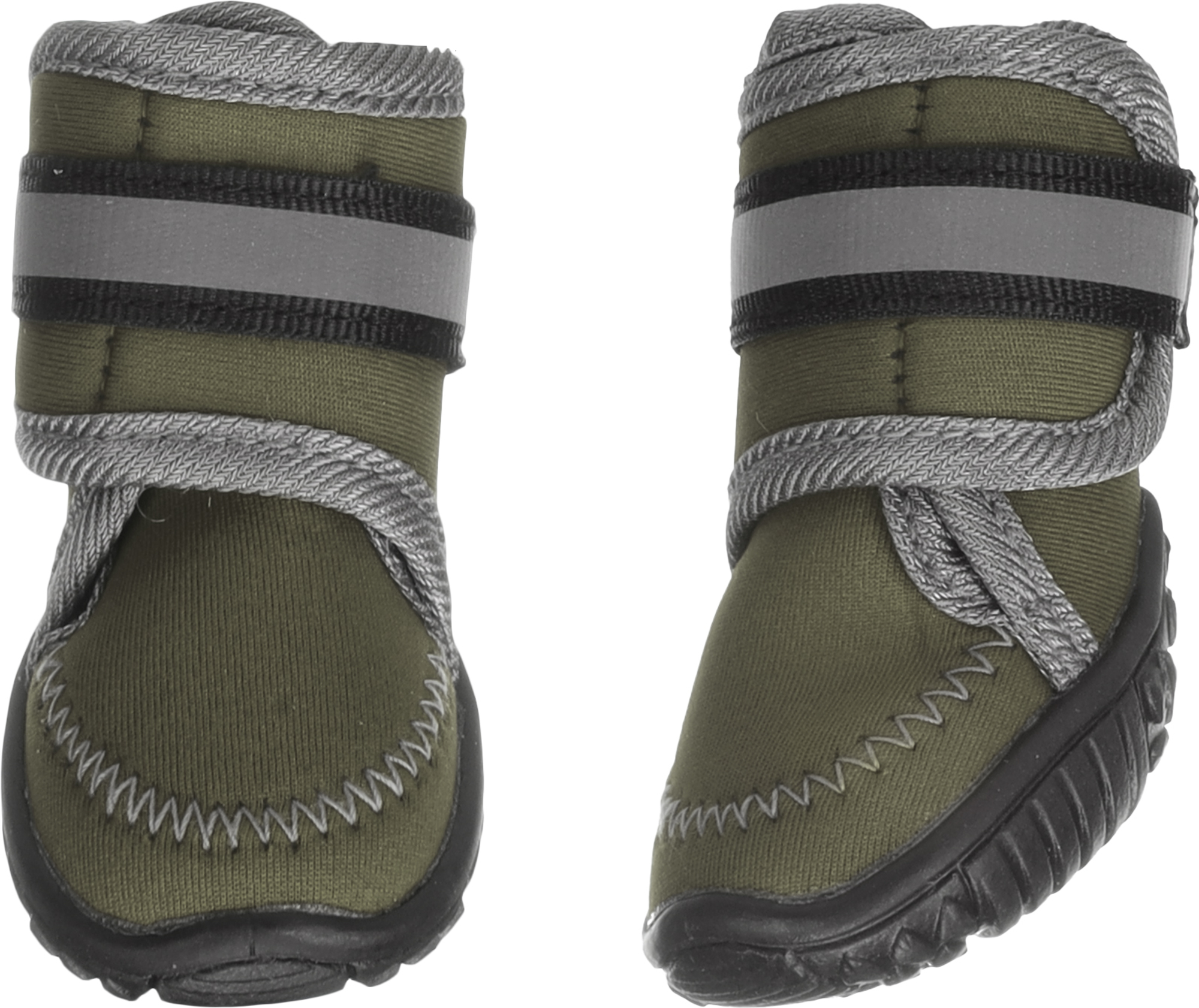 Flamingo Hondenschoenen Kajan extra extra small Groen 2 stuks