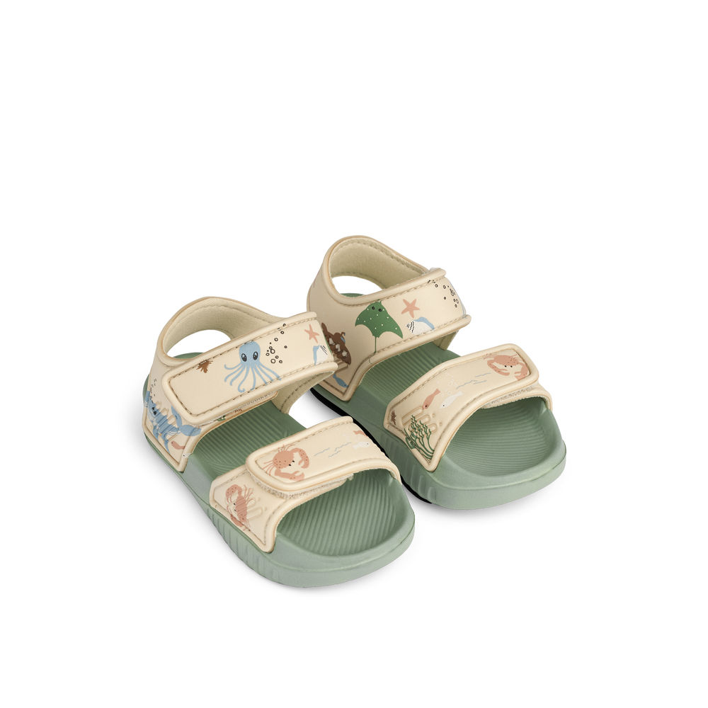 Liewood Blumer Sandaal Unisex Sea creature- Sandy