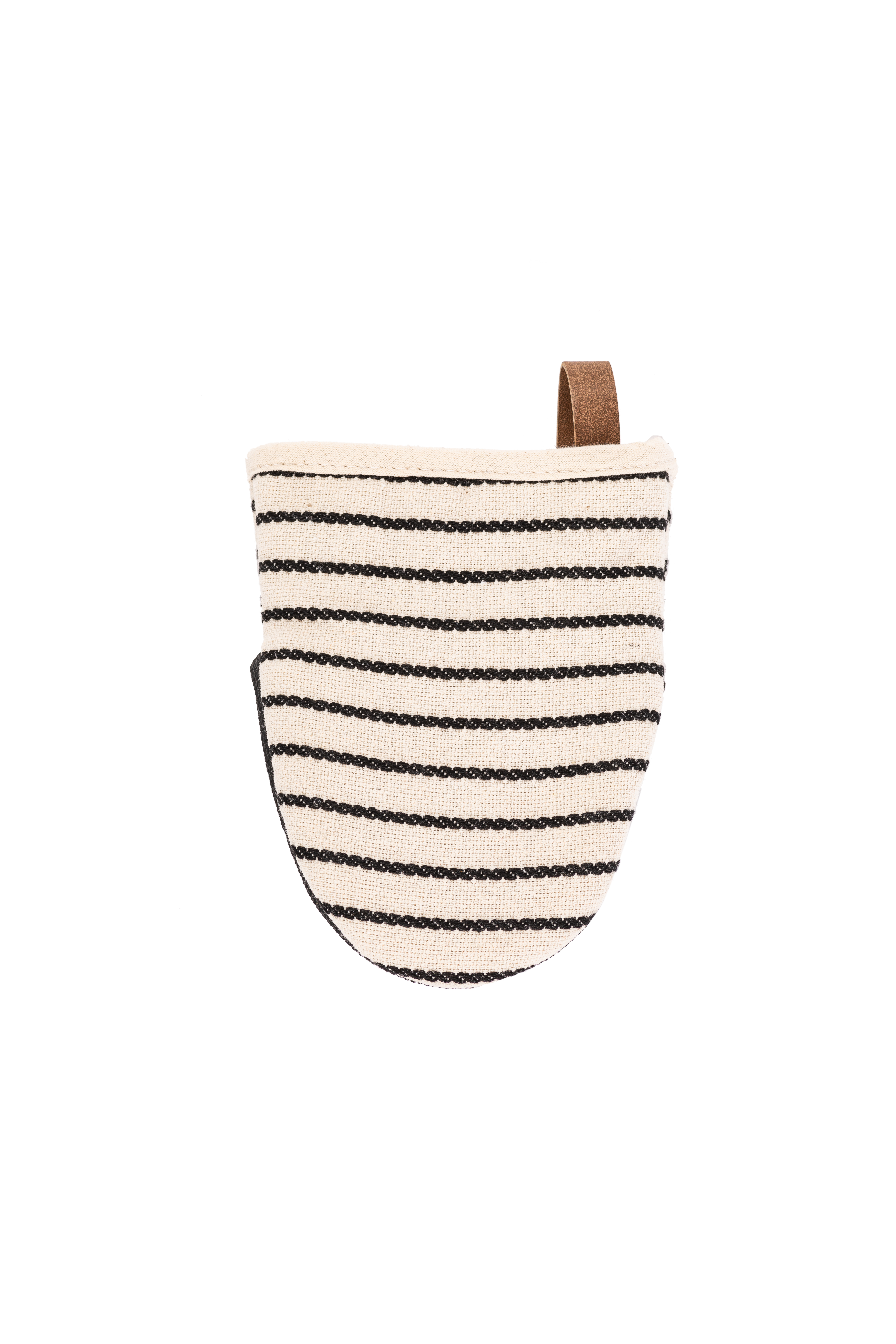 Tiseco Home Studio Gripper Cable 14x18 cm Zwart Gestreept - 2 stuks