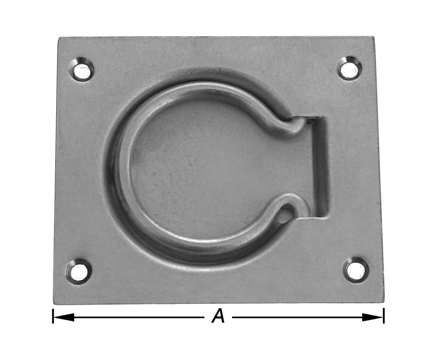 Pacostar Luikring draai- en Valluik 90x75 mm