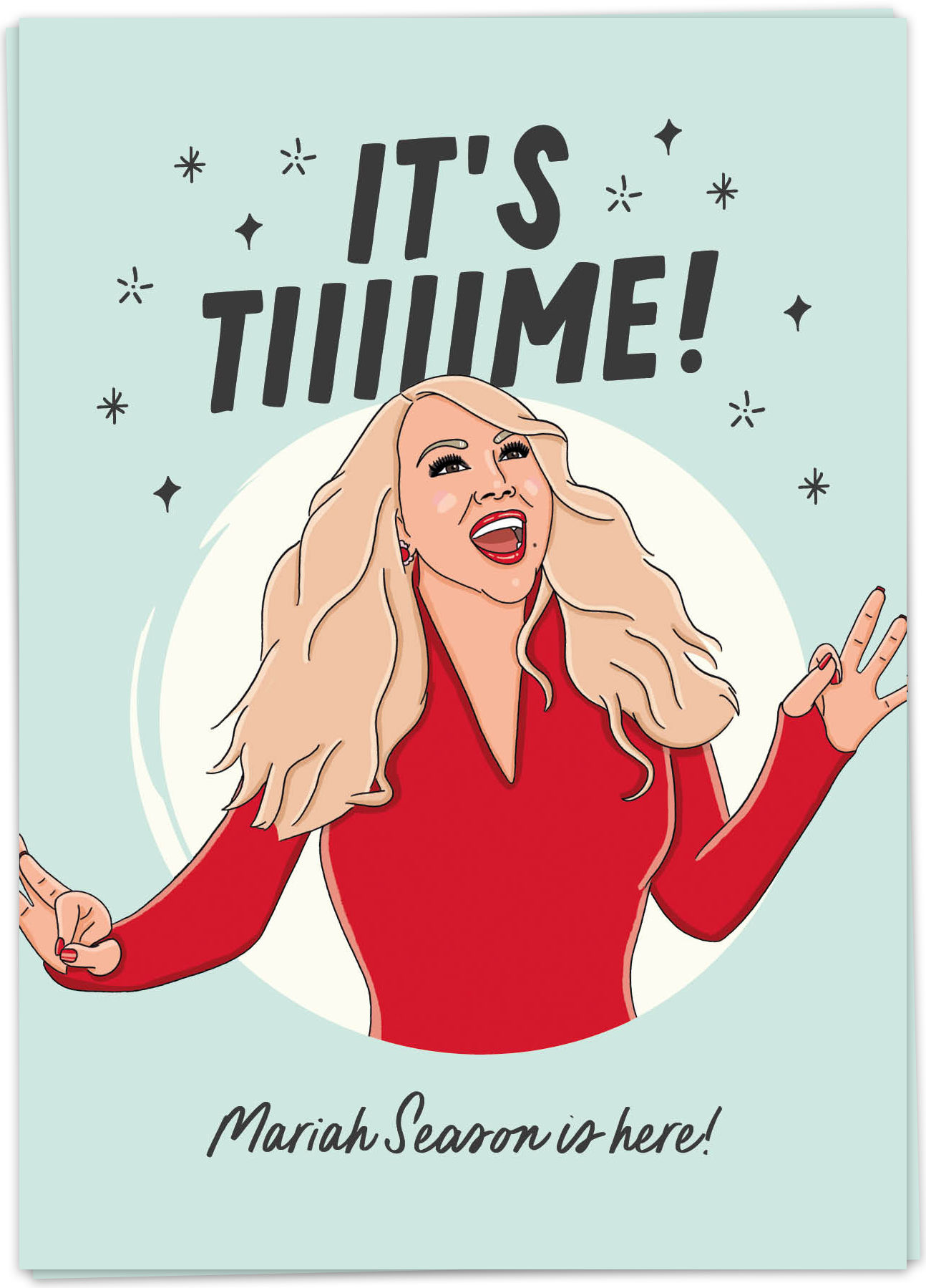 Wenskaart Kerst It'S Time