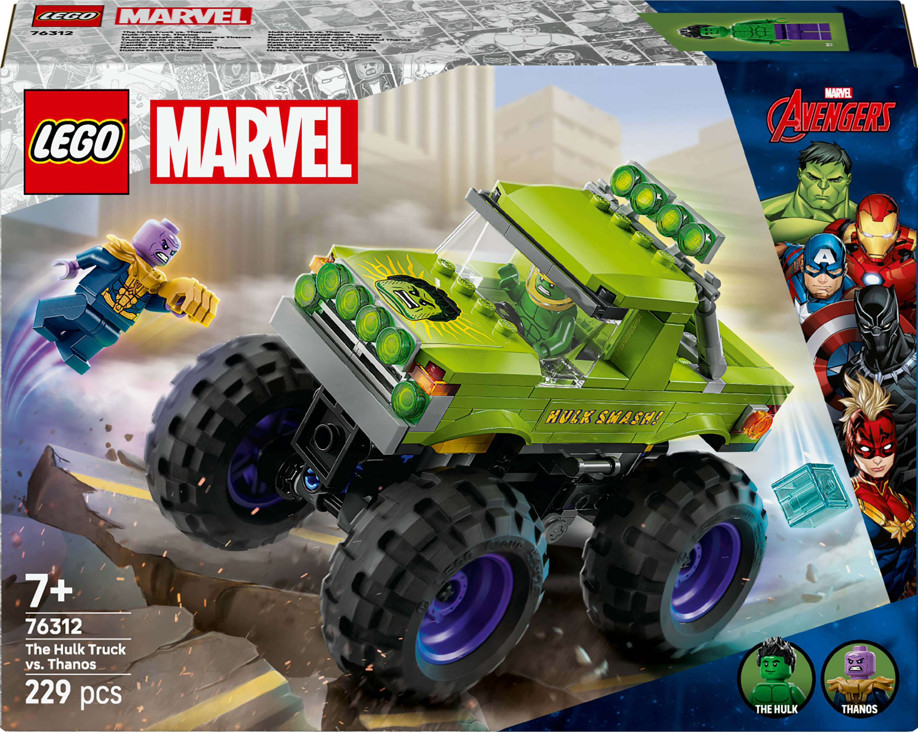 LEGO Super Heroes Marvel 76312 De Hulk Truck vs. Thanos