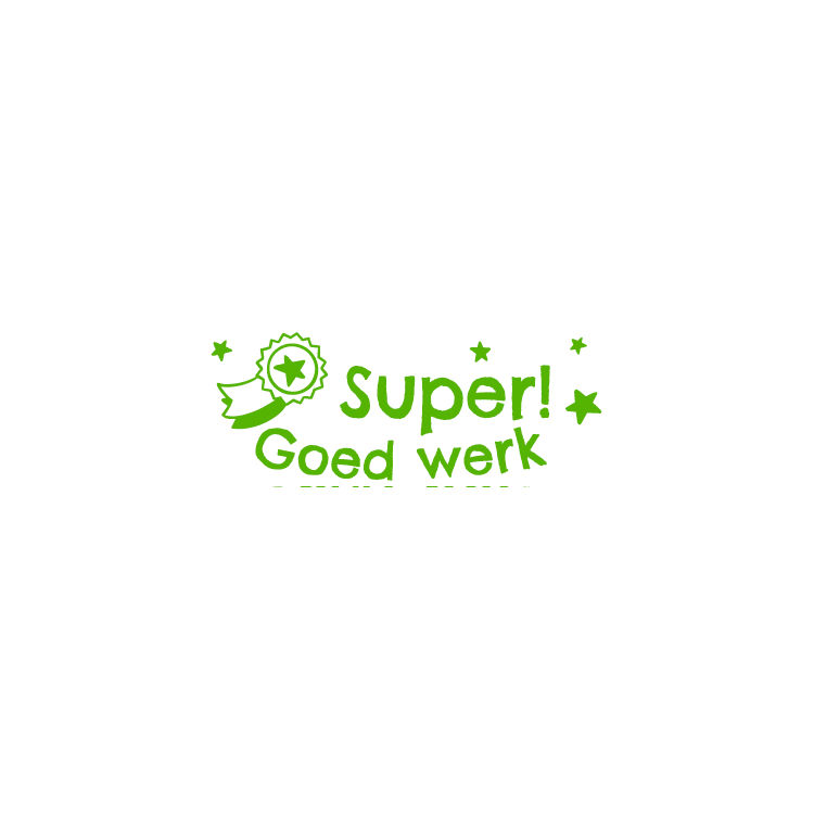 Colop Nio School Stempel Super Goed Werk Smooth Green