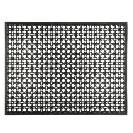 Deurmat Lizzy Zwart 62x48 cm - 100% Vinyl