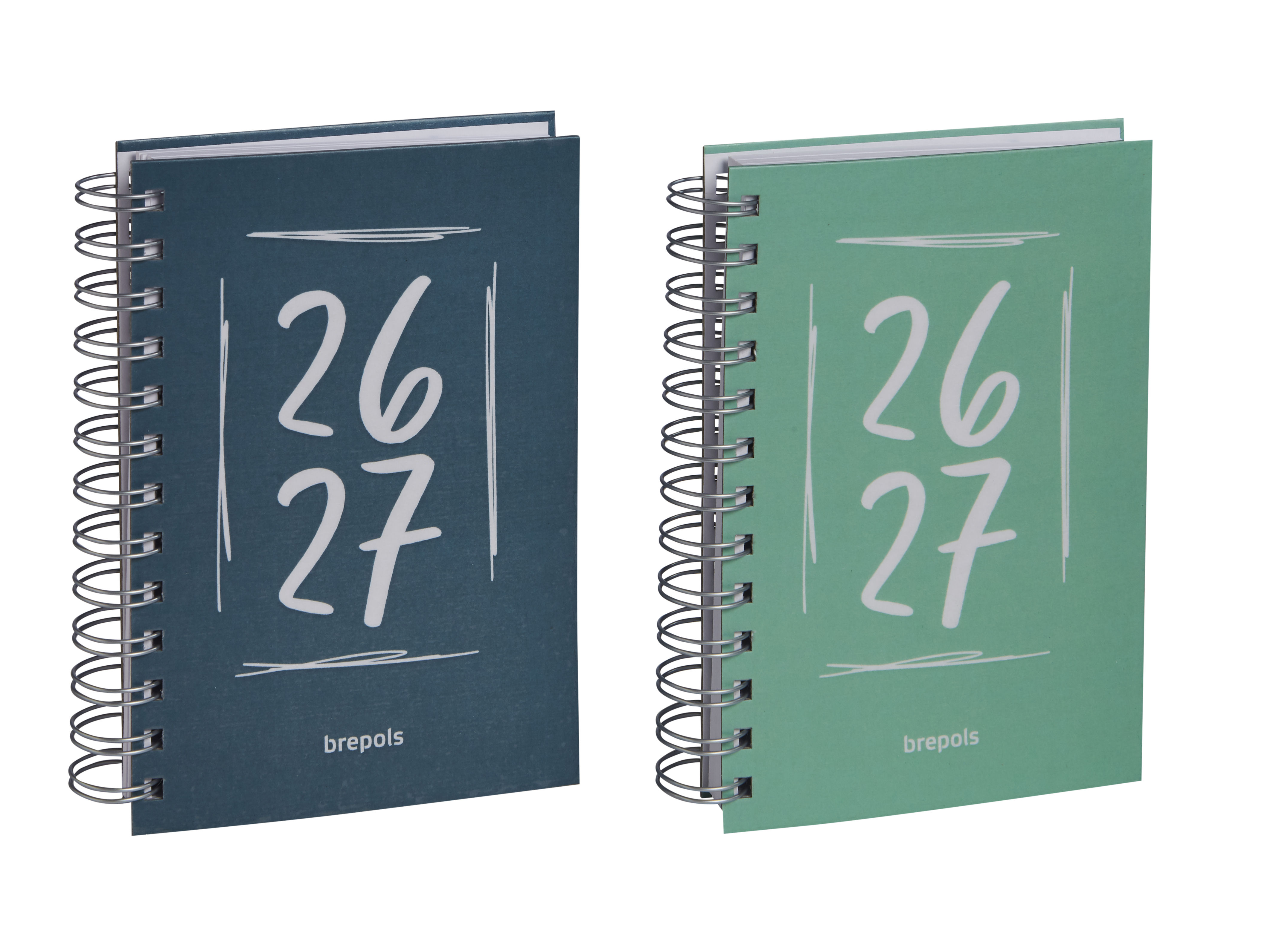 Brepols Schoolagenda 2026-27 Doodle Dash 1dag/pag Wire-O assorti 11.5x16.9 cm - per stuk