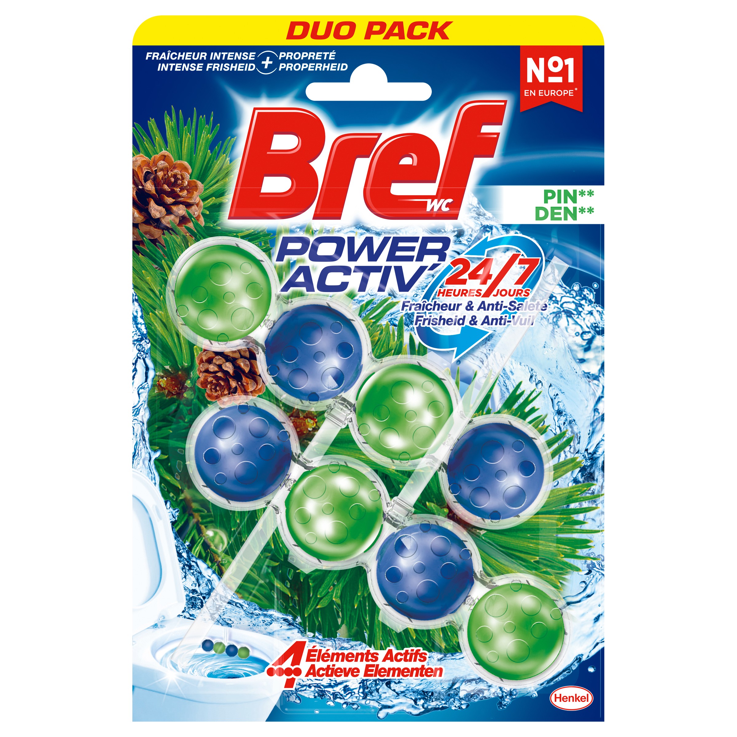 Bref WC-Balls Power Active Pine 2x50 g