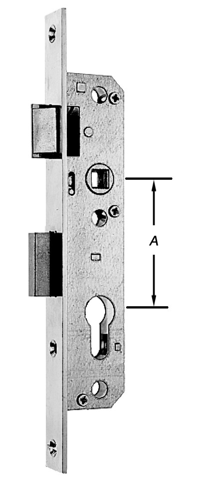 Nemef Insteek Cilinderslot voor Metalen Deur Verzinkt Rechts 110x25 mm