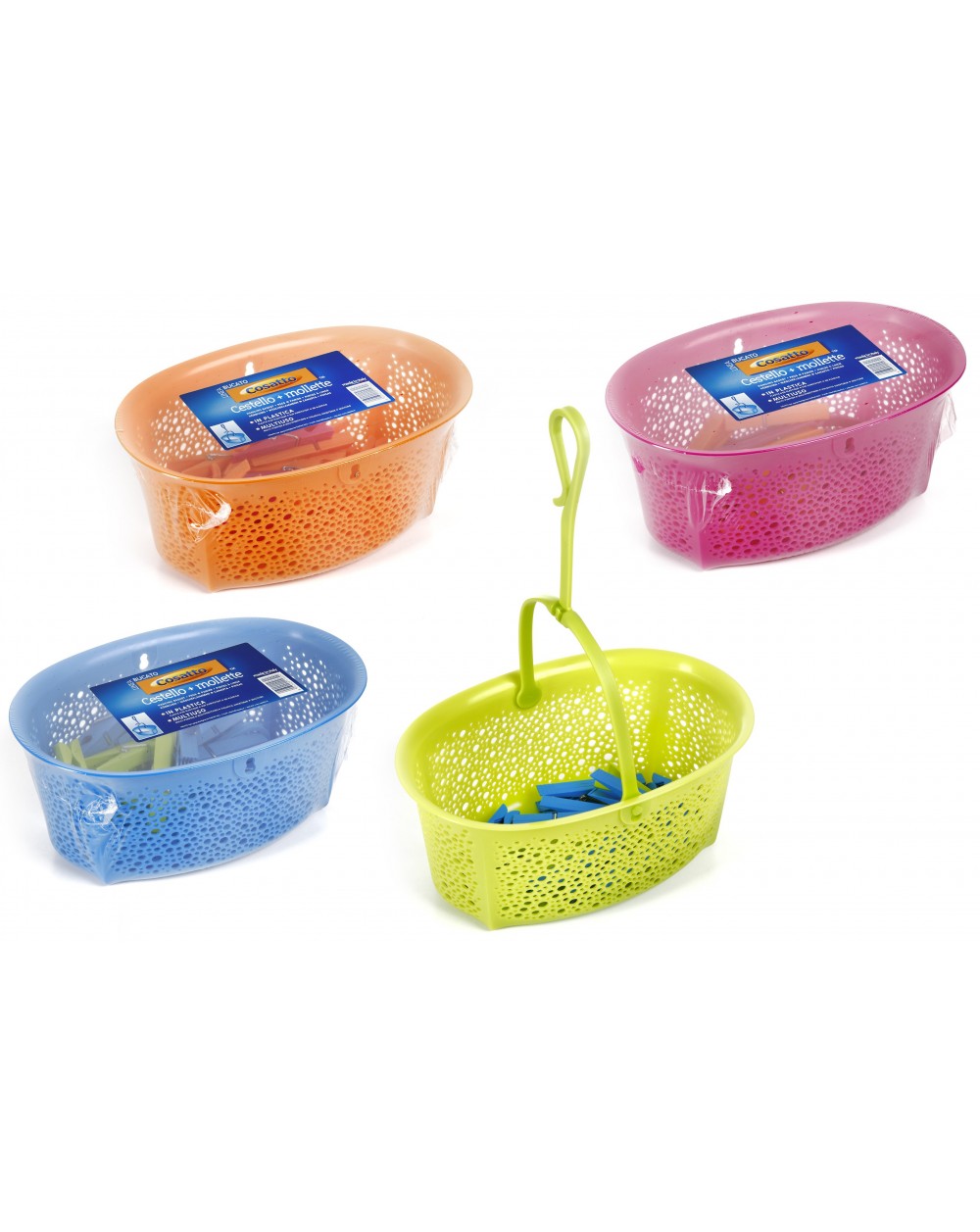 Voila Cosatto Wasknijpermandje Drops 25x16.5x10.5 cm - zonder Wasknijpers - assorti - prijs per stuk
