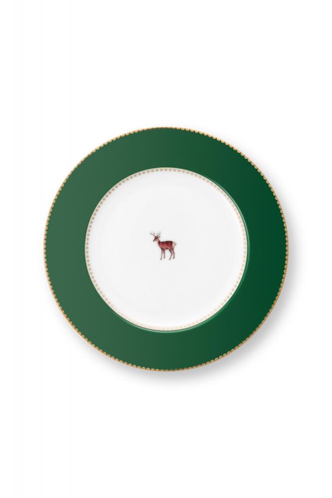 PIP Studio Plat Bord Love Birds Dark Green 17cm