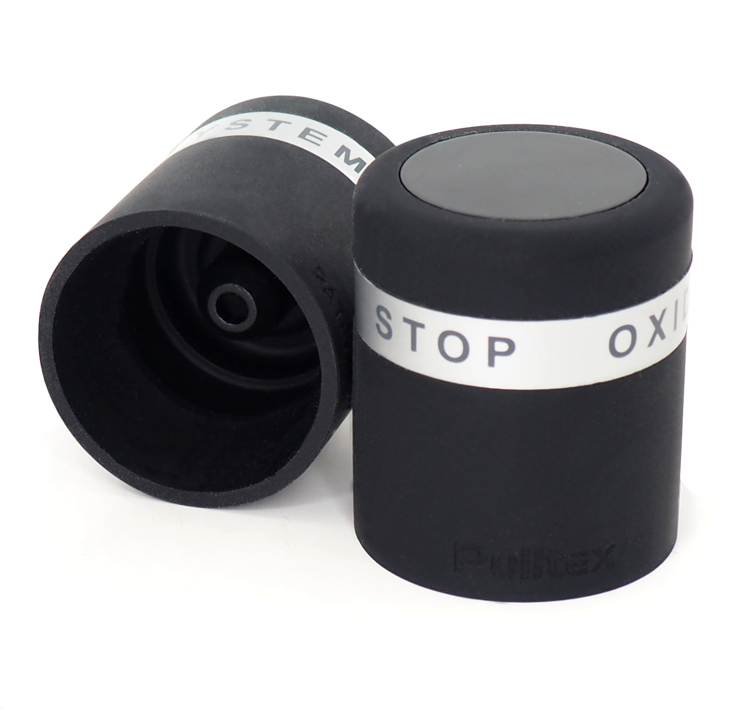 Pulltex Wijnstopper AntiOx Zwart Bij gebruik stopt de Oxidatie vd Wijn
