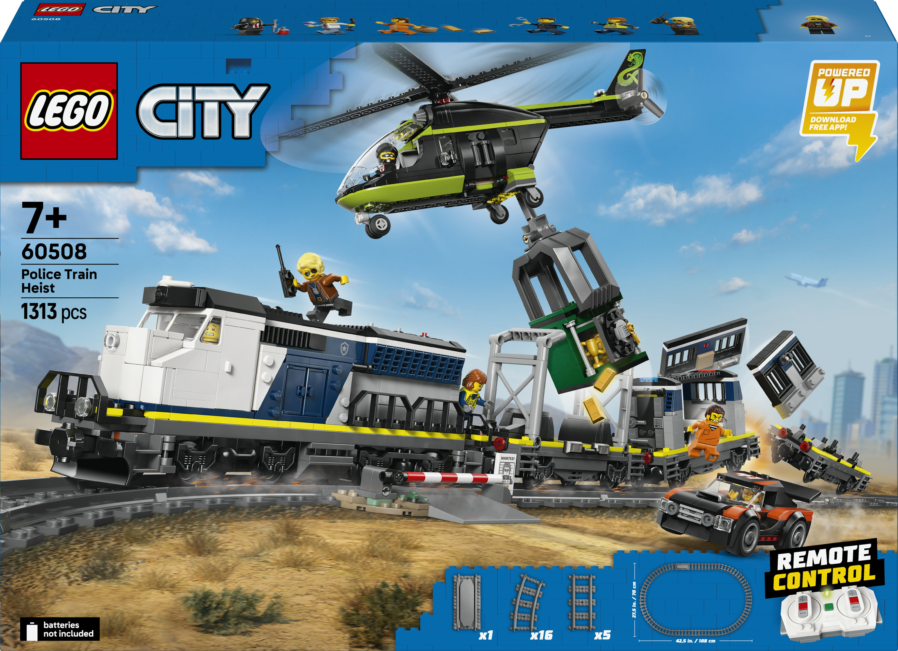 Lego City Trains 60508 Overval op Politietrein