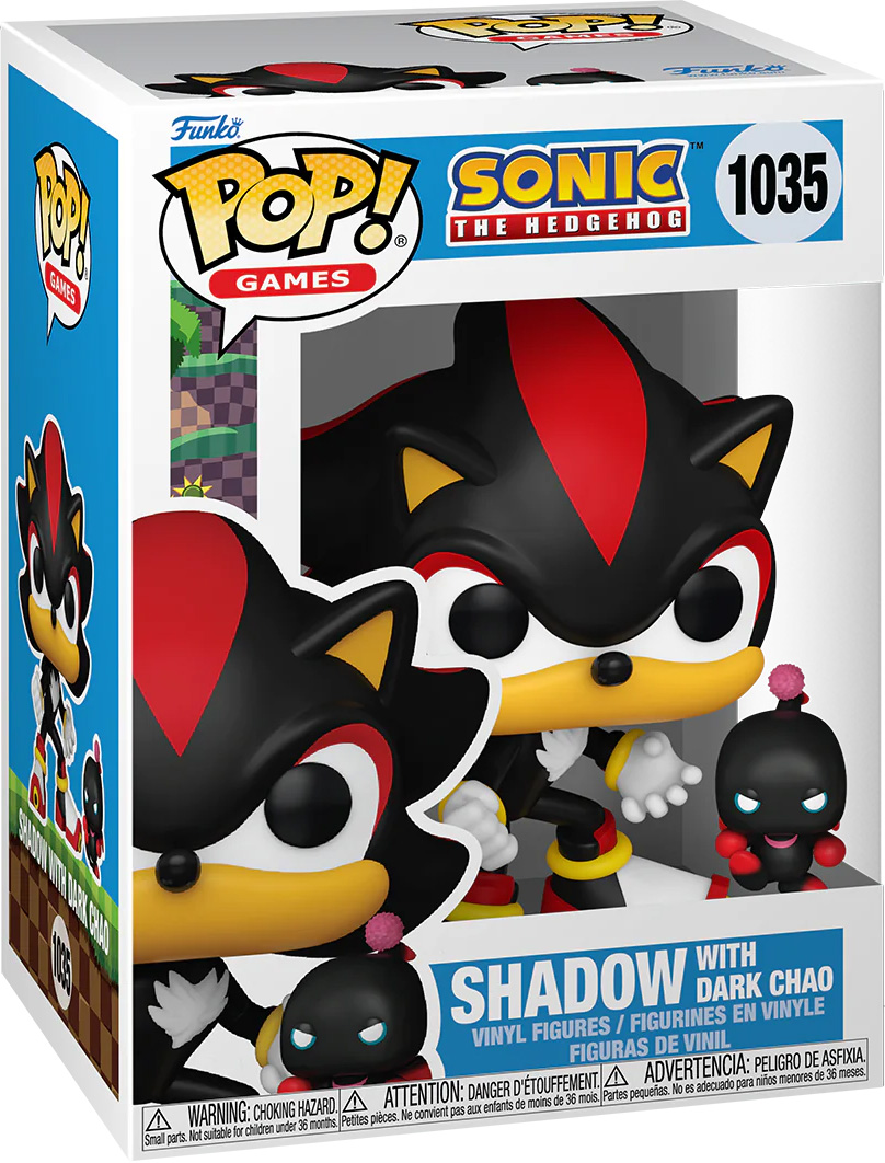 Funko Pop! Games - Sonic The Hedgehog: Shadow with Dark Chao 1035 Funko Pop! Games - Sonic The Hedgehog: Shadow with Dark Chao 1035