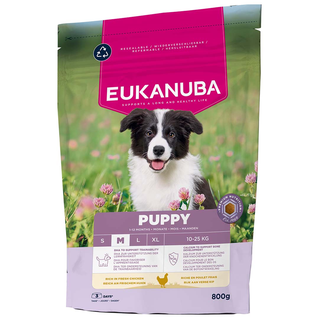 Eukanuba Hondenvoer Puppy Medium Kip 800 g