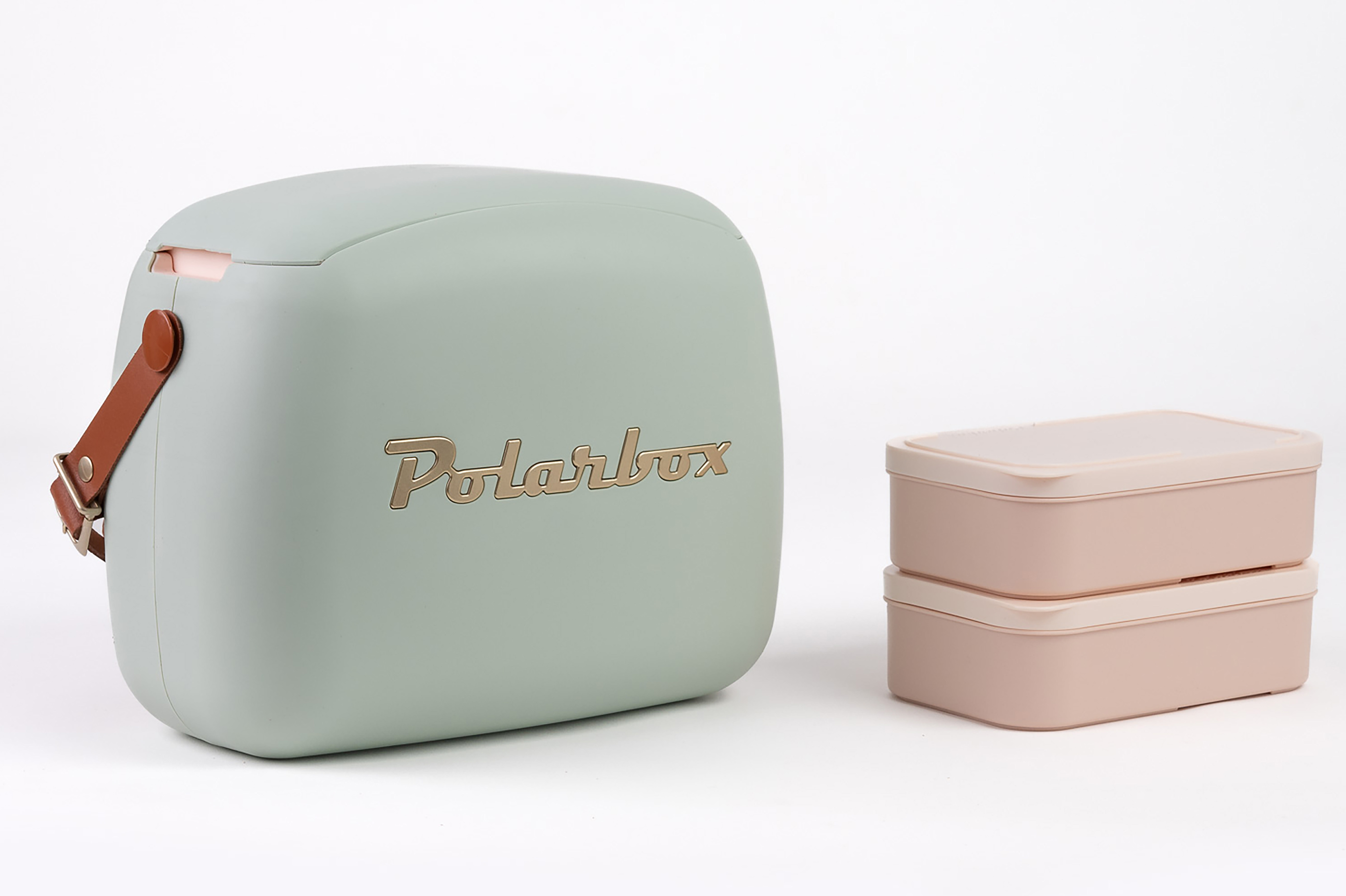 Polarbox Koelbox Matcha Gold 6l - Coolerbag - met 2x Lunchbox