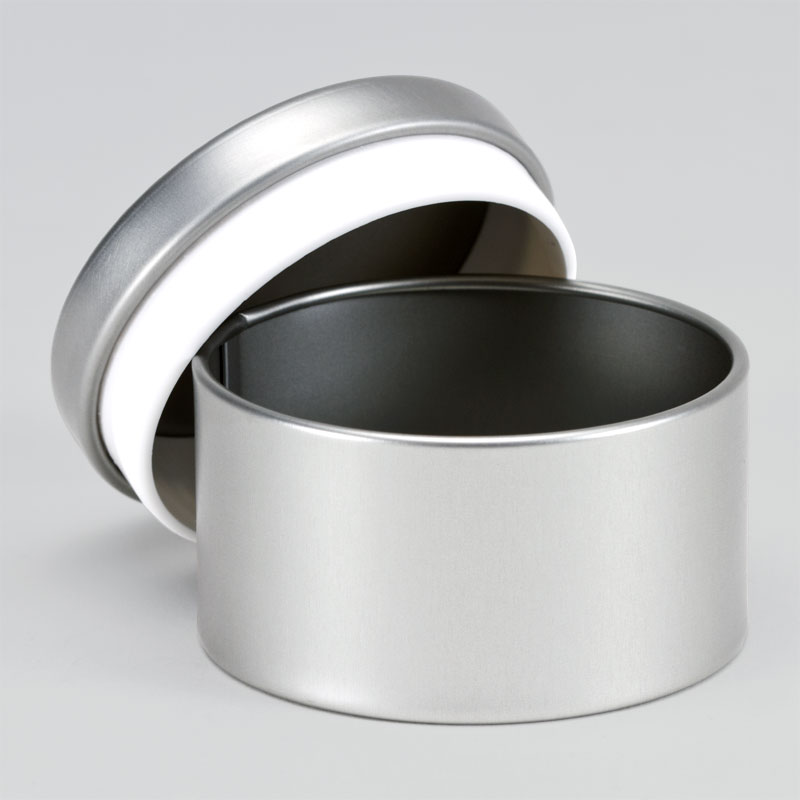 Buromac Blik Rond Zilver 6.6x4.5 cm